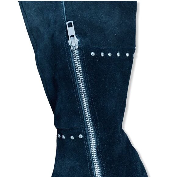 Design Lab Suede Studded Boots - Picture 4 of 10